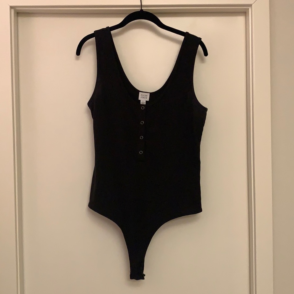 Black leotard, size Large, never worn